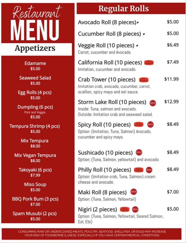 SushiCado Menu image 3